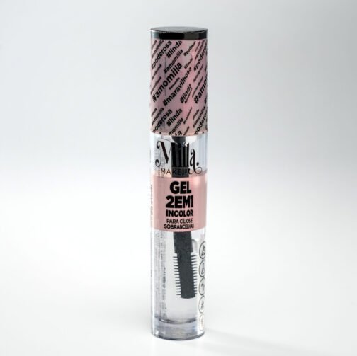 Gel incolor 2 em 1 para cílios e sobrancelhas Milla Makeup