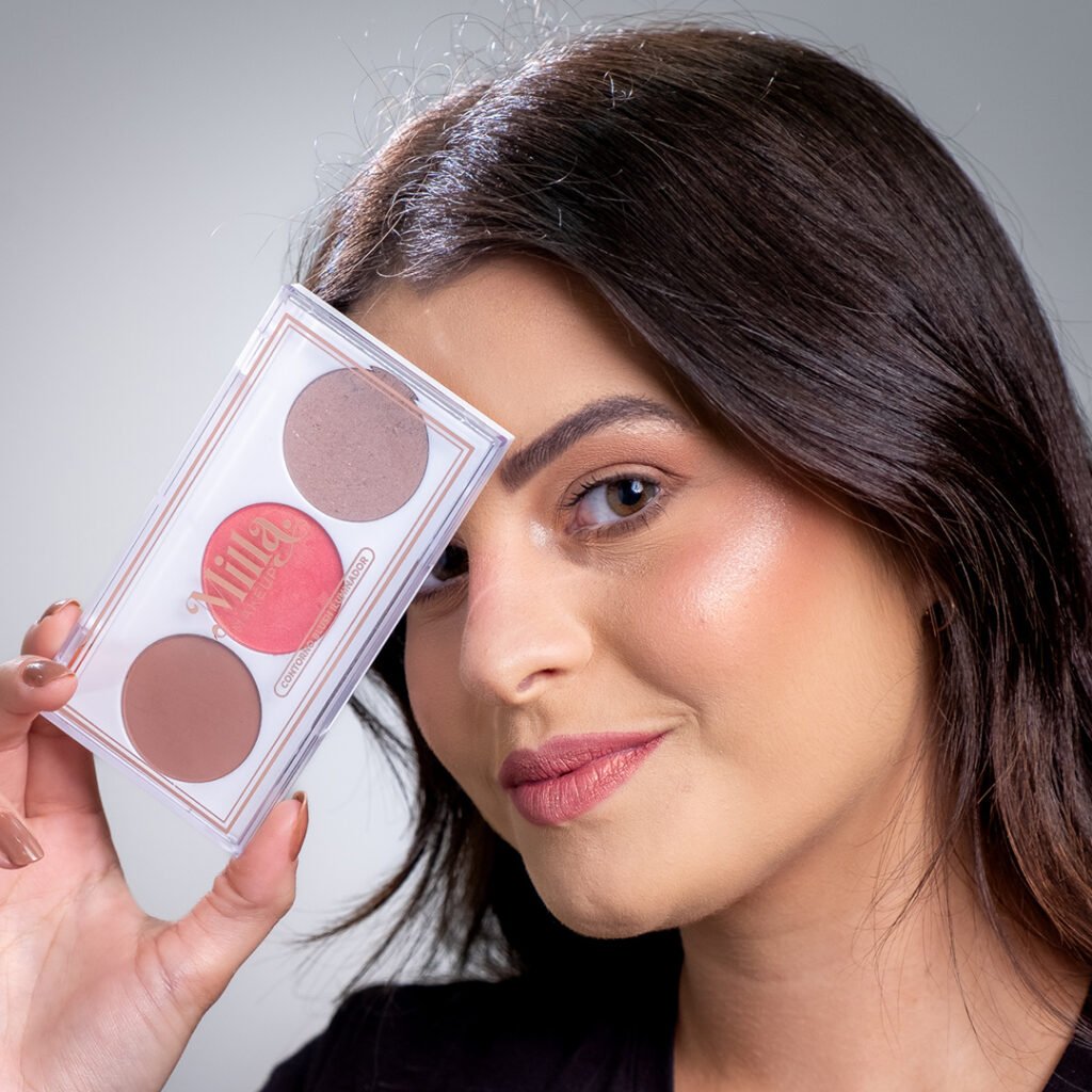 Paleta Trio Contorno + Blush + Iluminador Milla Makeup
