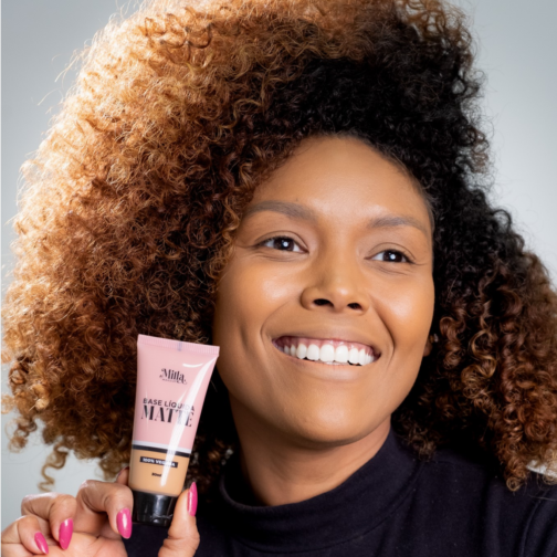 Base Líquida Matte Vegana Cor Gabi Milla Makeup