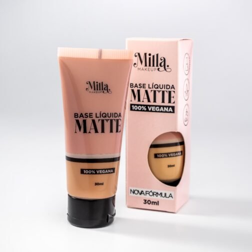 Base Líquida Matte Vegana Cor Rafa Milla Makeup