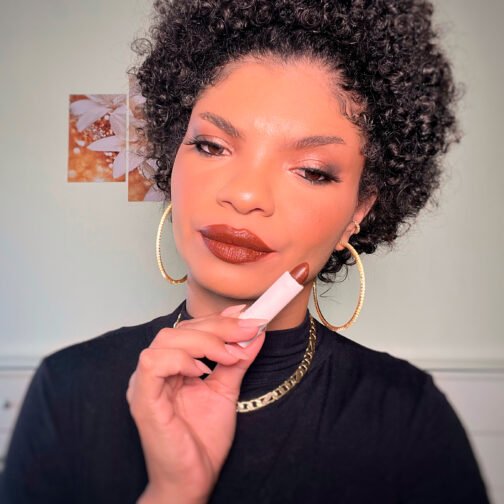 batom bala matte linha branca milla makeup